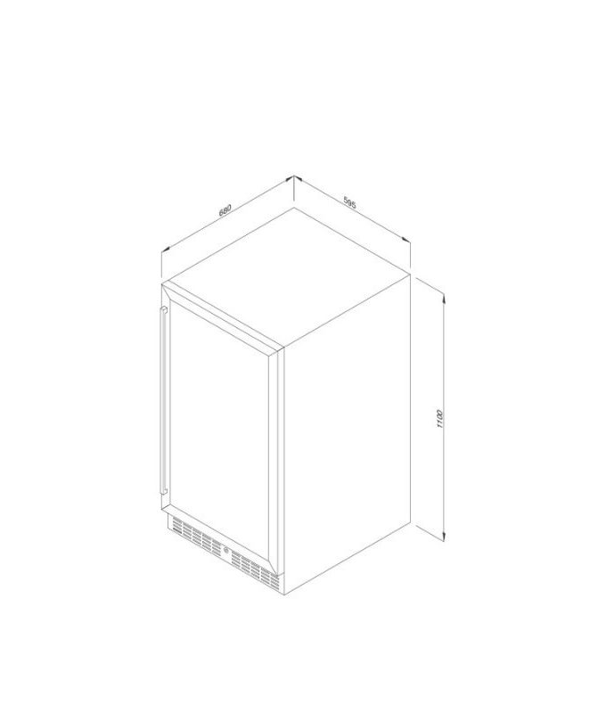 Thiết kế của Tủ bảo quản rượu độc lập Malloca MWC - 89S