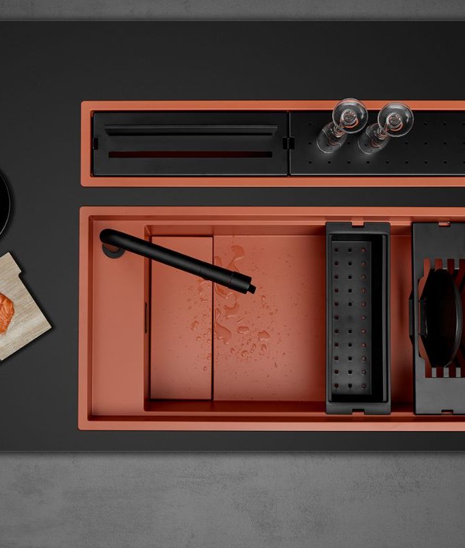 Mặt trên chậu rửa bát đá Malloca MYST K83S – MYST K83L