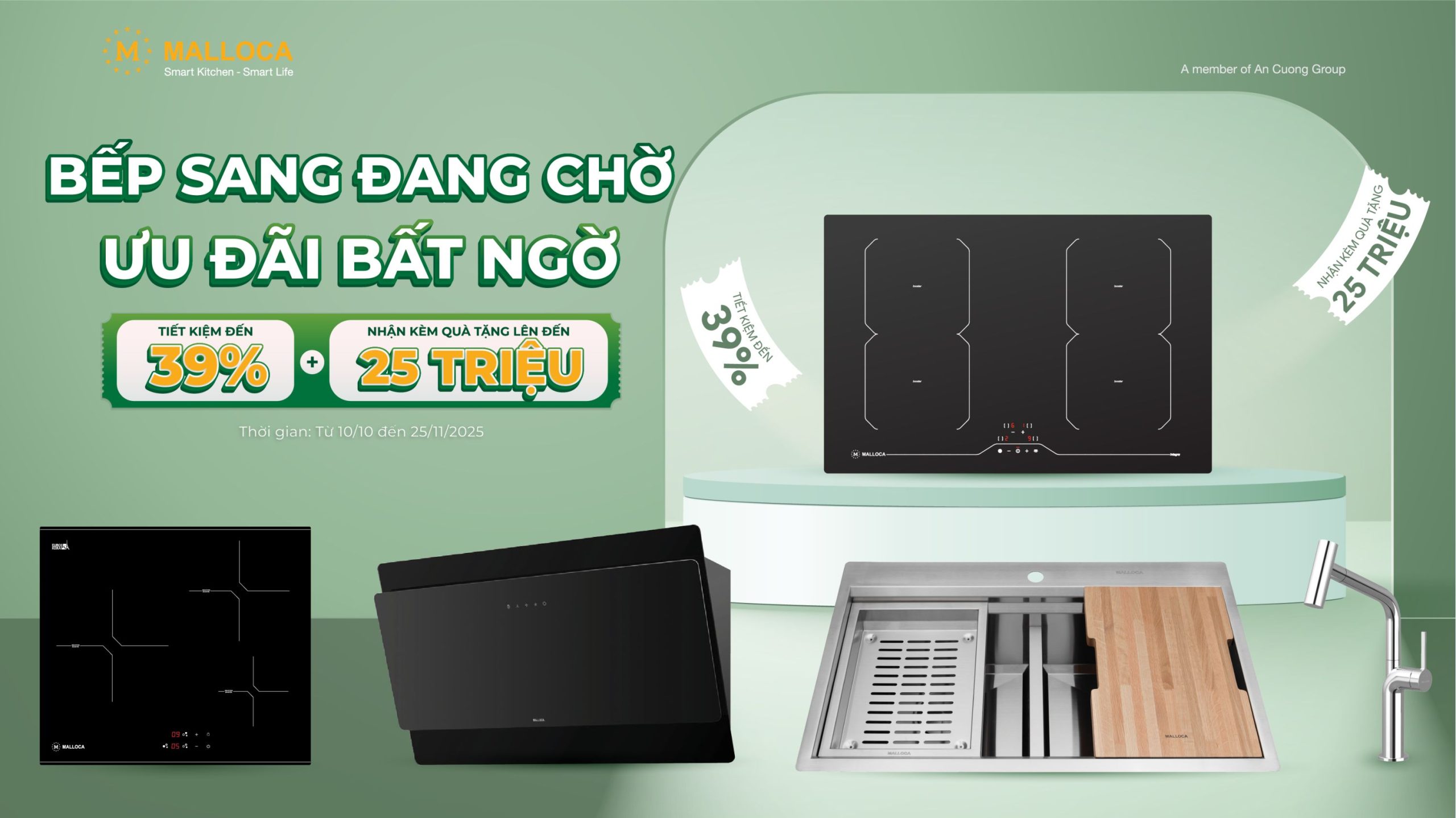 BẾP SANG ĐANG CHỜ - ƯU ĐÃI BẤT NGỜ
